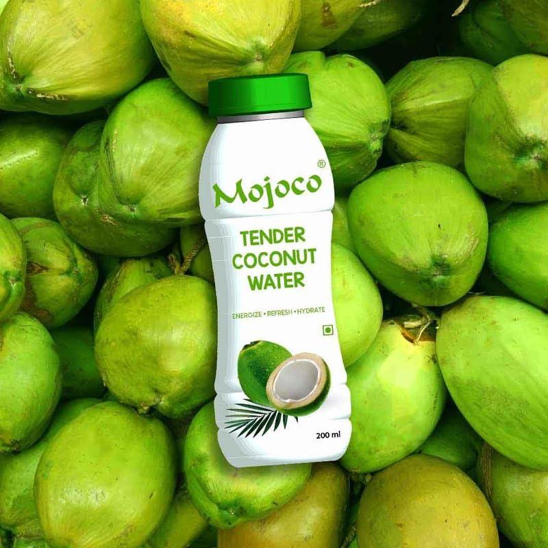 MOJOCO MOJOCO Coconut Water With Vital Minerals, No Artificial Colours, Flavours or Preservatives - 200 ML (Coconut Water, Pack of 12)