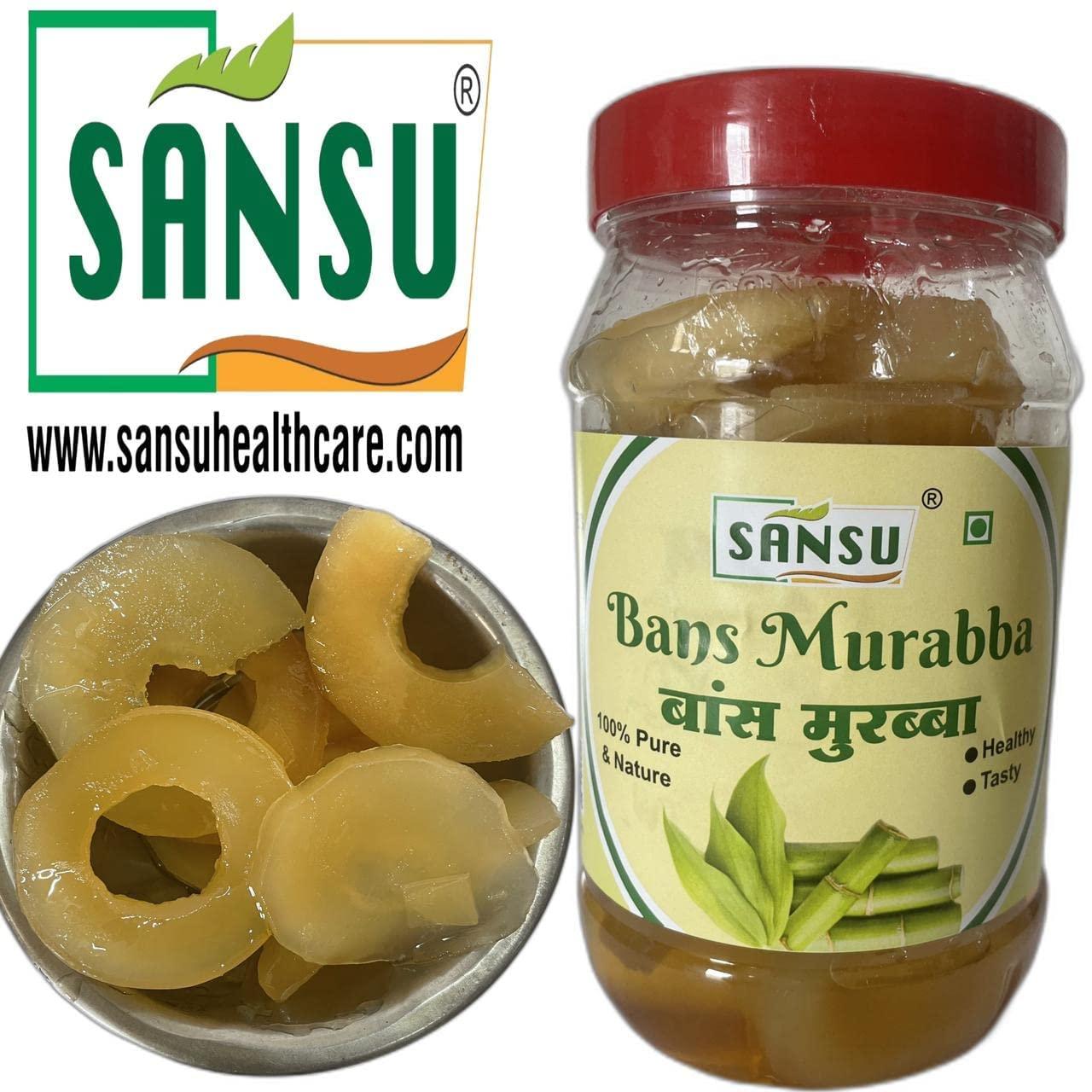 SANSU SANSU Homemade Bamboo Murabba Helps Increasing Height Growth | Bans Ka Murabba 500 gm Pack | Bamboo Shoots Murabba Good for Health