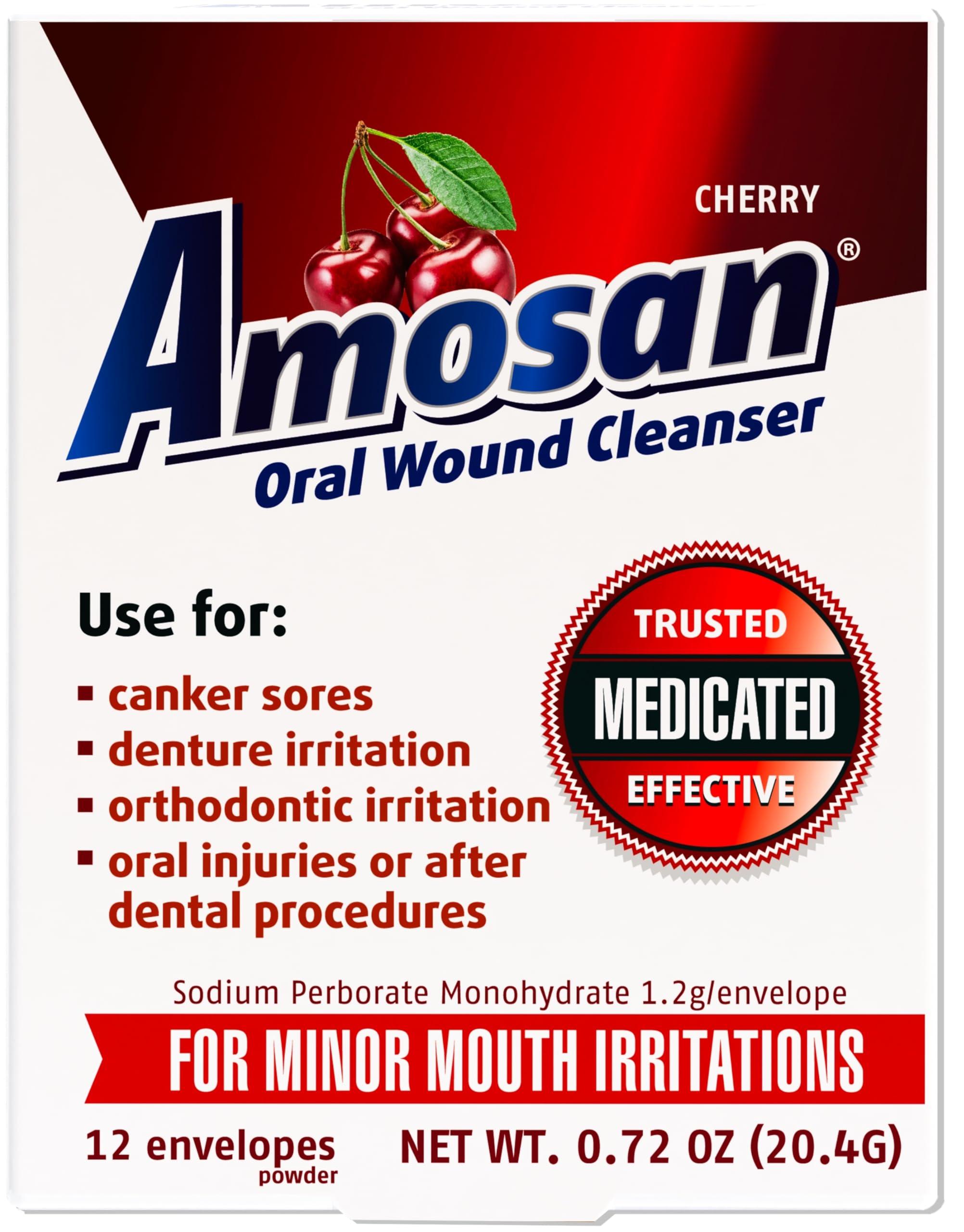 Amosan Amosan Oral Wound Cleanser - Cherry