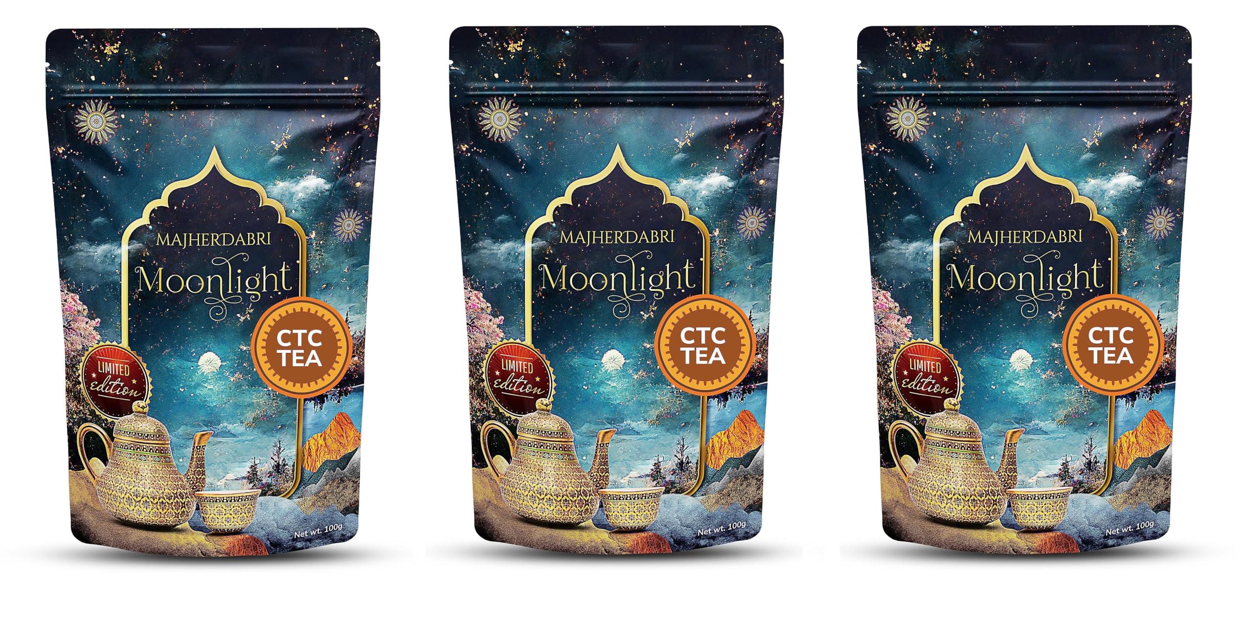 DABRI DABRI Moonlight Ctc Tea, 300 Grams (Pack Of 3, 100 Grams Each), Chai Tea