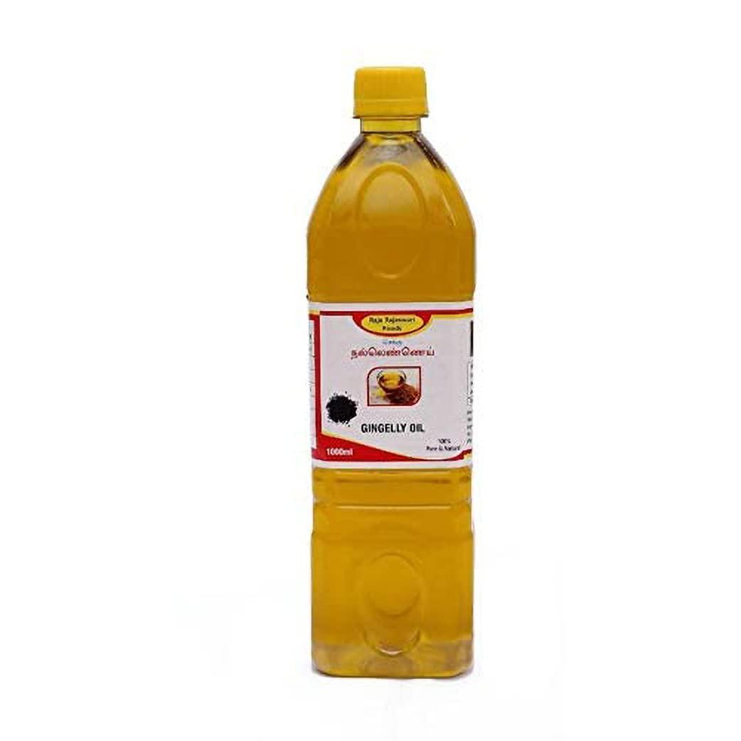 Raja Rajeswari Foods Raja Rajeswari Foods Cold Pressed Gingelly Oil for Cooking | Edible Gingelly Oil | Sesame Oil | Sesame Oil for Cooking | Edible Sesame Oil | 1 Liter