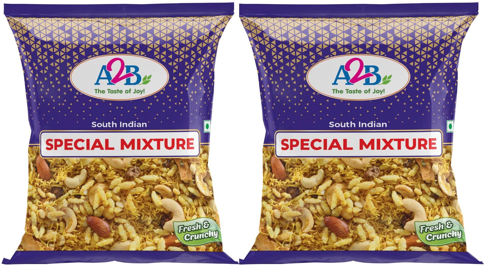 Adyar Anand Bhavan Sweets and Snacks Adyar Anand Bhavan Sweets and Snacks A2B Special Mixture (Pack of 2 x 200 g)