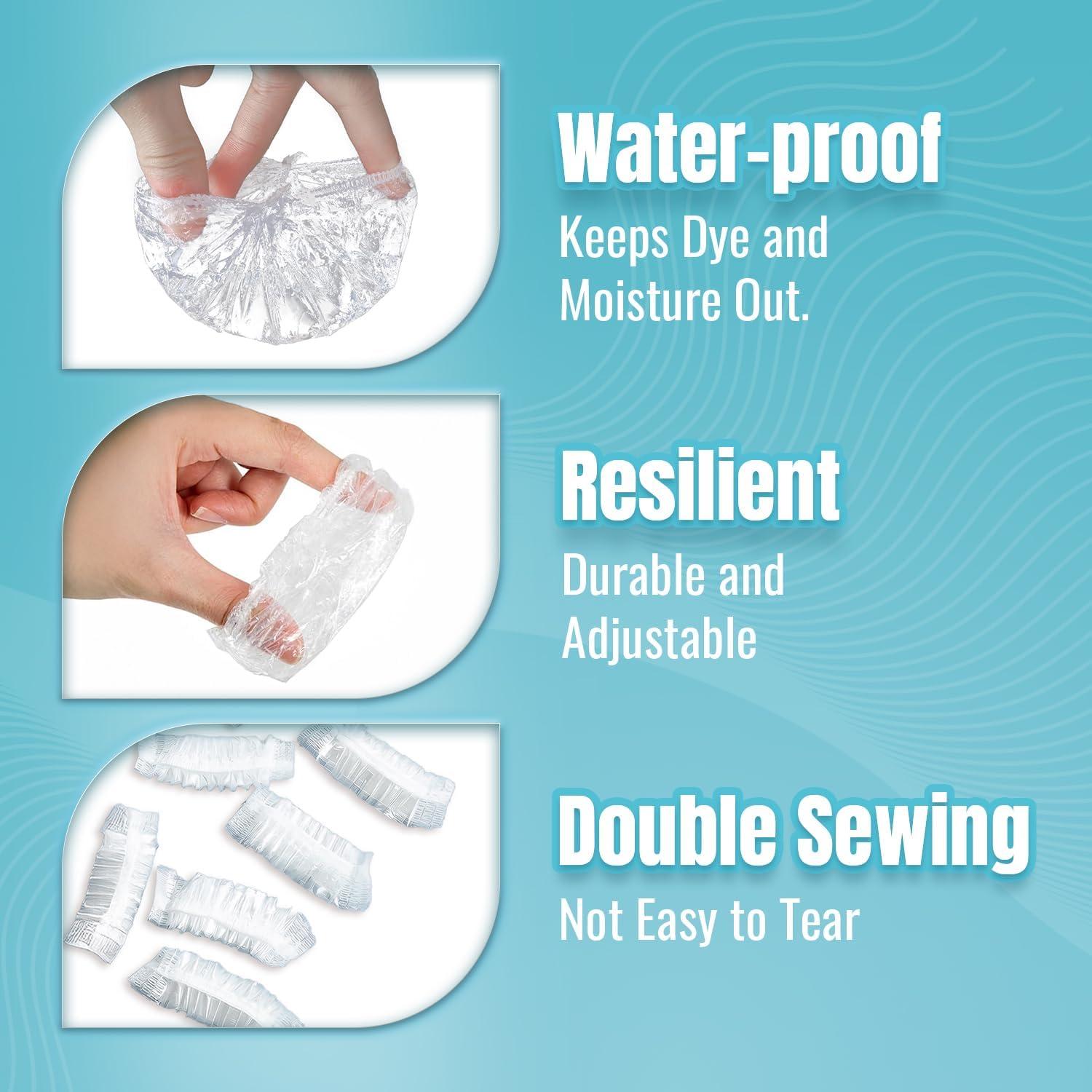 Belanto Waterproof Ear Stickers 500pcs, Disposable Ear Waterproof Ear Protection for Swimming, Showering and Other Water Sports Kids,women Heel Invisible Foot Sticker, Plastic (Disposable Ear Covers 500)