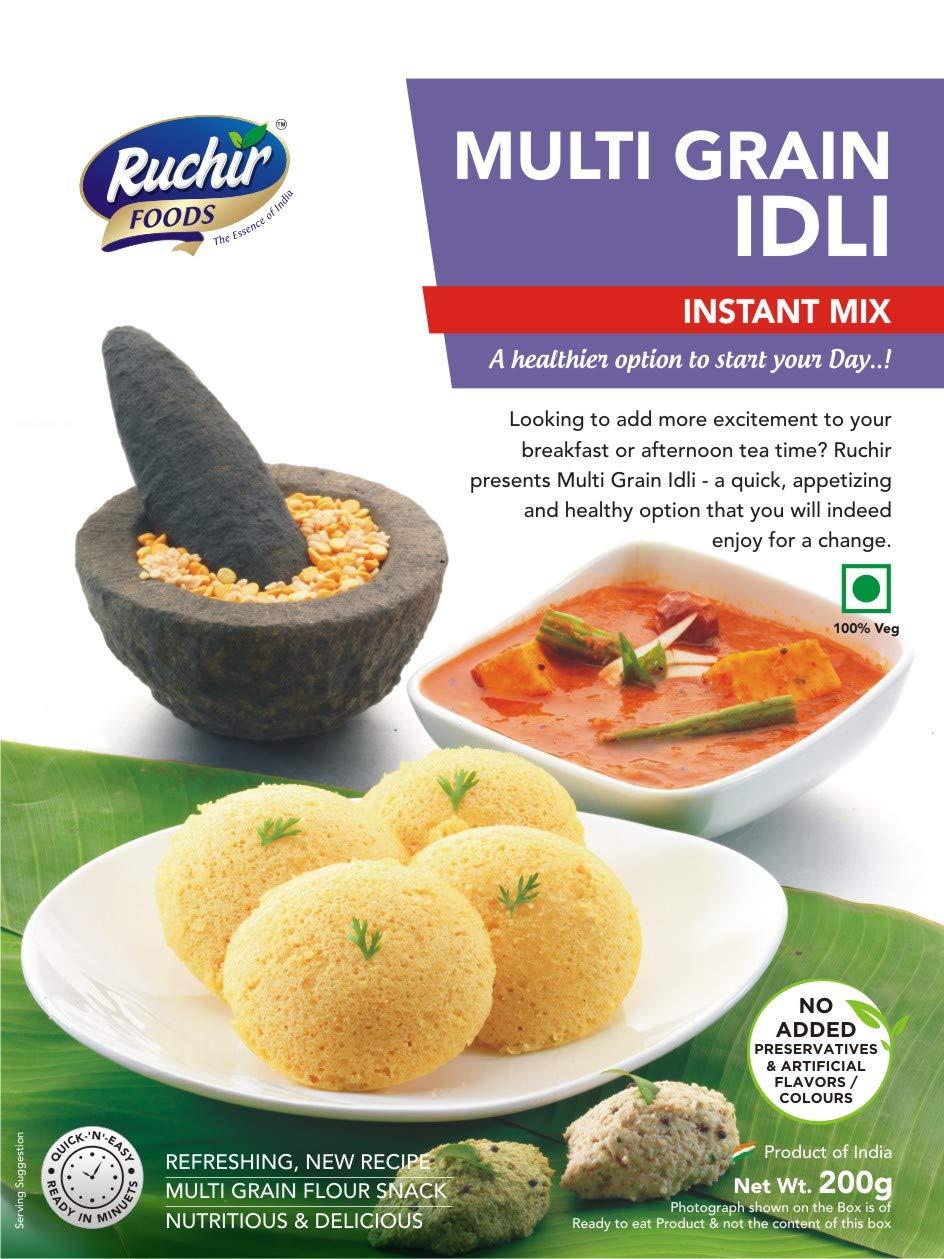 Ruchir Foods Ruchir Foods Instant Mix Multi Grain Idli - 200 GMS - Instant Mix, Instant Meal