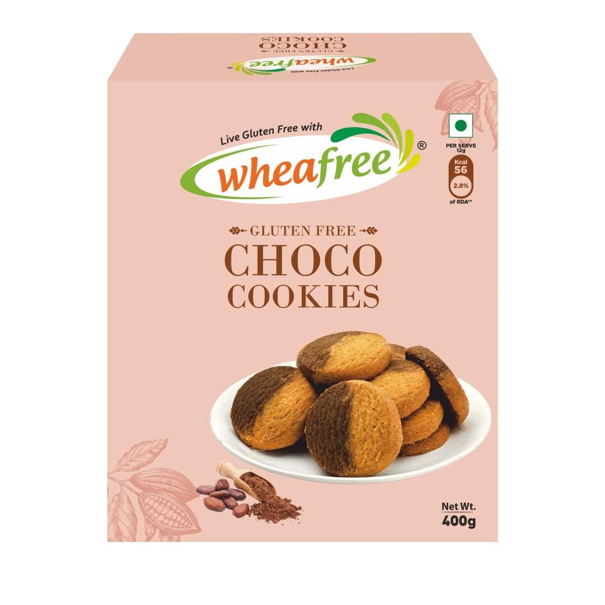 wheafree Wheafree Gluten Free Multigrain Flour (2 Packs x 1Kg each) | Soya Free | Lactose Free | Easy to Digest | Suitable for Celiacs & Wheafree Gluten Free Choco Cookies 400g