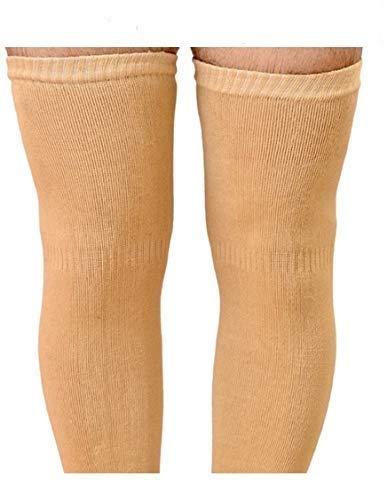 Sikander Sikander™ Unisex Compression Stockings Pressure Nylon Vein Stocking Knee High Leg Support Stretch Pressure Circulation Stock Beige 2 Pair