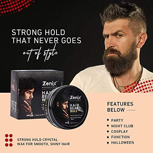 zenix Zenix Combo of Hair and Beard Wax and Temporary Color Hair Wax Golden