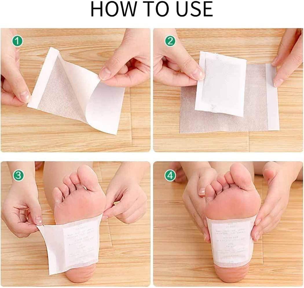 VYATIRANG VYATIRANG Cleansing Detox Foot Pads Detox Adhesive foot Patches Foot Pads for Stress Relief Sleep - Remove Toxins, Rest and Pain Free | natural pads | Cleansing Detox Foot Patches (10 Pad)