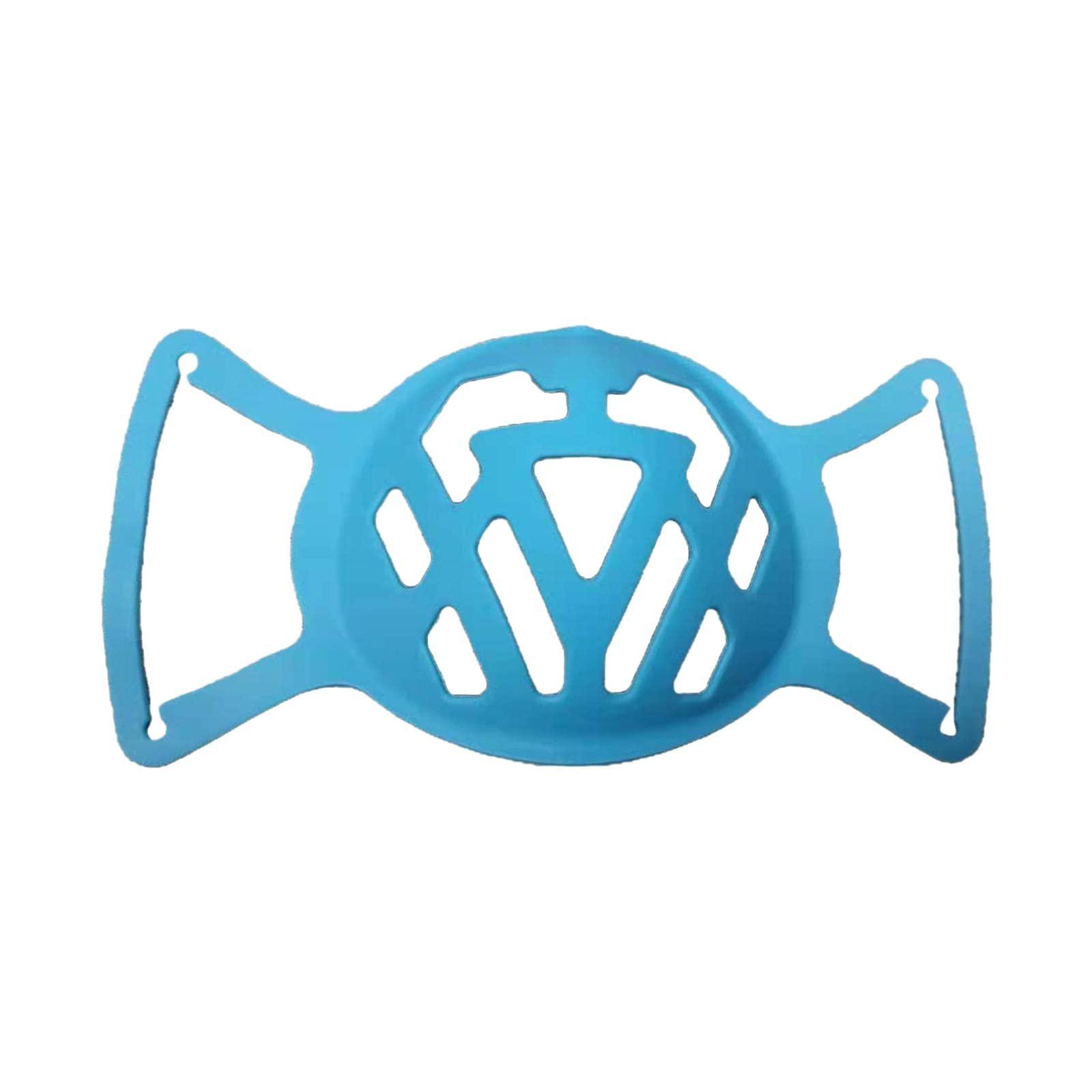 Generic LOSA Adult Silicone Mouth 3D Bracket Support Frame Covers for Face Mask Blue