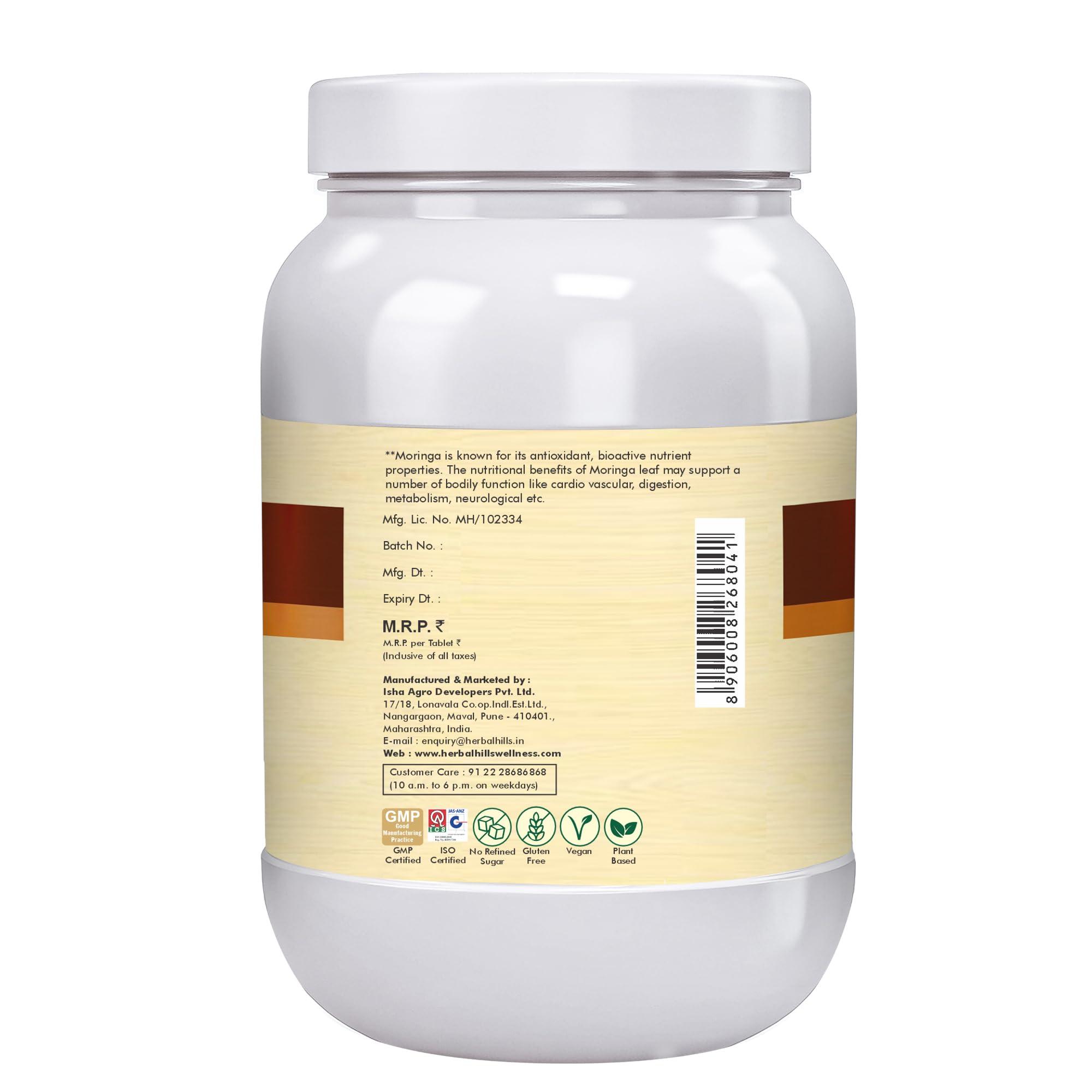 HERBAL HILLS Herbal Hills Moringa Oliefera Tablets/Moringa Leaf Tablet/Moringa Tablets | 700 Count