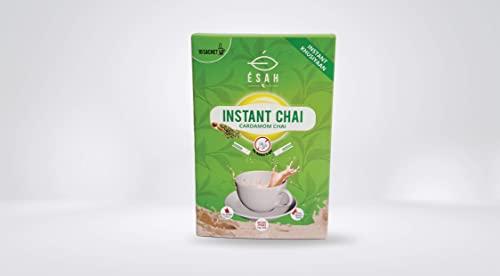 sah - Handcrafted, Organic, True sah INSTANT CARDAMOM CHAI NO ADDED SUGAR | Instant Tea | Assam Tea | Natural | Unique Blend | Aromatic | Rich | Flavoured | Healthy | Tea Leaves | 100