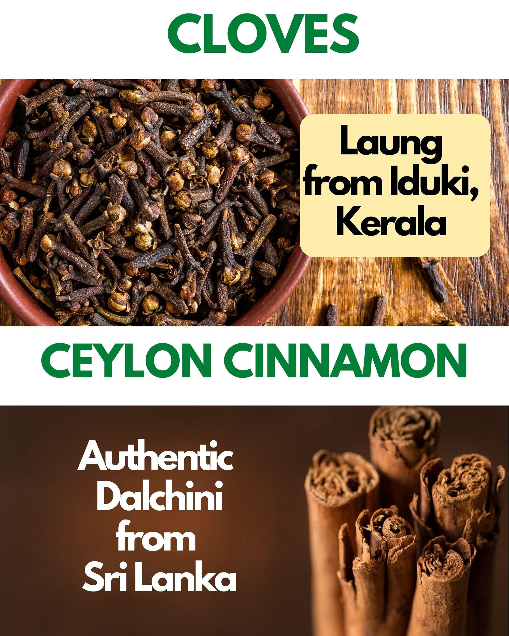 Vedic Flavors PACKAGED WELLNESS Vedic Flavors 6 Whole Spices Combo Pack  Black Pepper 40g, Cardamom 40g, Cloves 40g, Ceylon Cinnamon 40g, Nutmeg Mace 40g, Star Anise 40g / Finest Garam Masala Whole Spices from Kerala