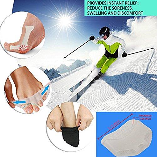 CHRONEX CHRONEX [Improved] Breathable Foot Pads-Ball of Foot Cushions, Forefoot Blister Prevention, Callus Prevention, Foot Support and Foot Pain Relief, 2 Pieces Pedi Soother Solutions Ventilated Gel Pads