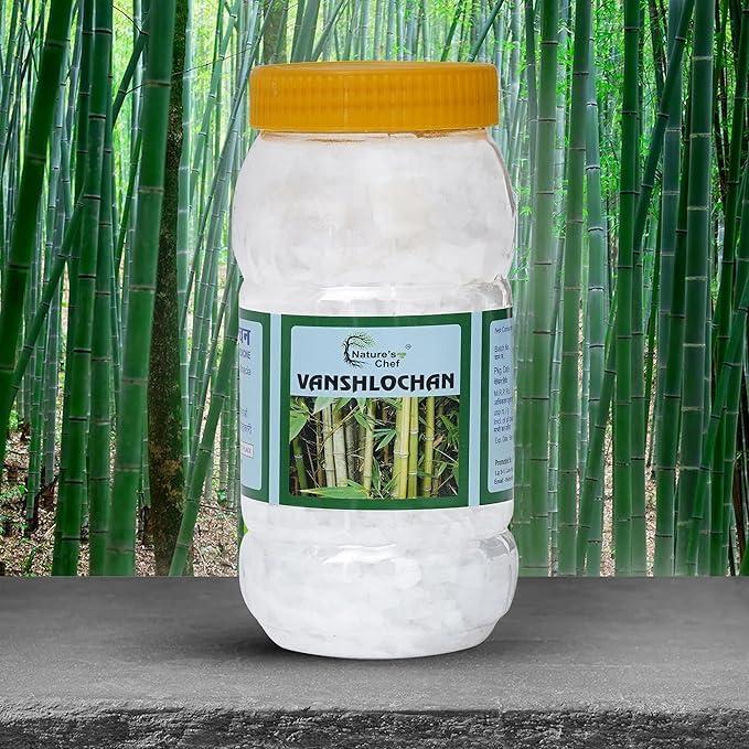 Nature\'s Chef Nature\'s Chef Organic Bansalochan, Vanslochan, Tabashir, Silicic Acid Crystal (Pack of 1, 400 Gram)
