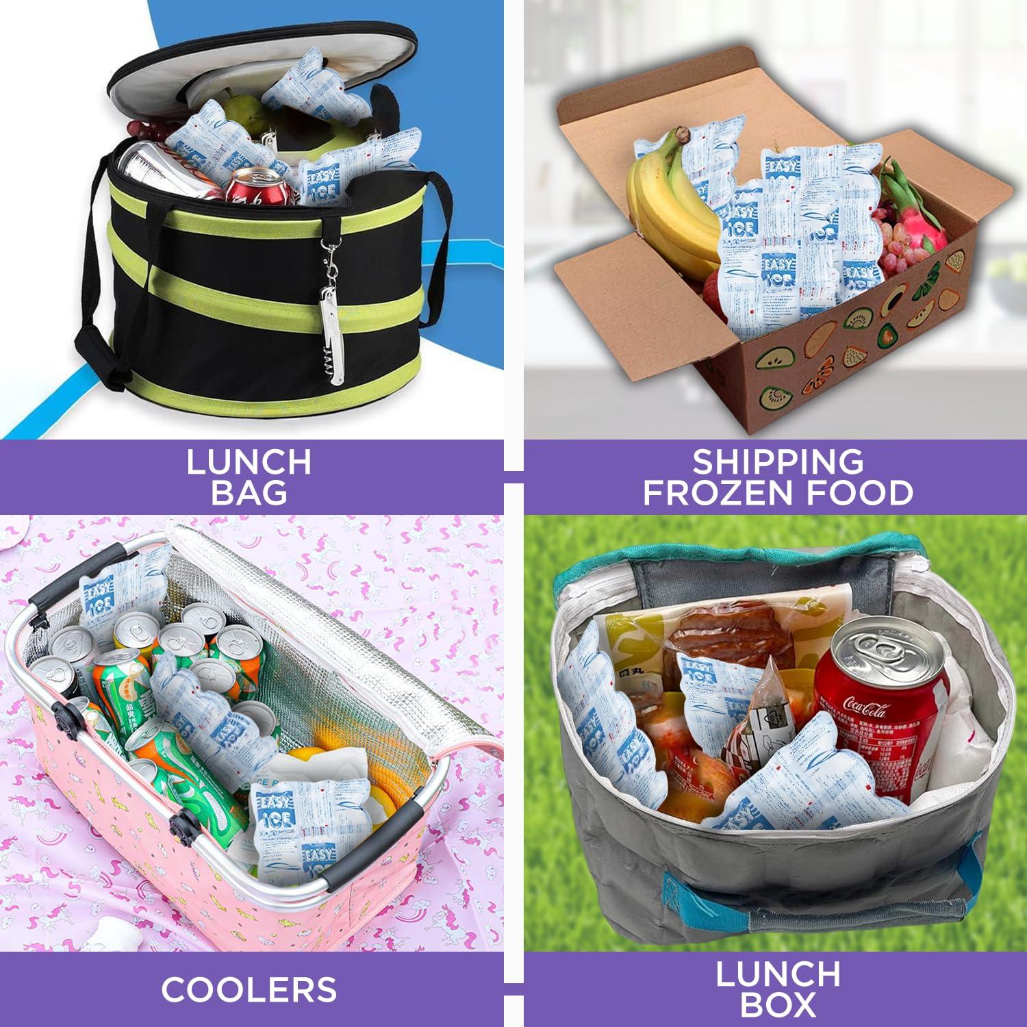 EASY ICE Cool Energy Easy ICE 5 Sheet Pack for Ice Boxes, Coolers & Cold Storage  Long-Lasting, Reusable & Safe Cooling Sheet for Ice Box, Cold Therpy, Toothech, Fever, Neck, Elbow Pain