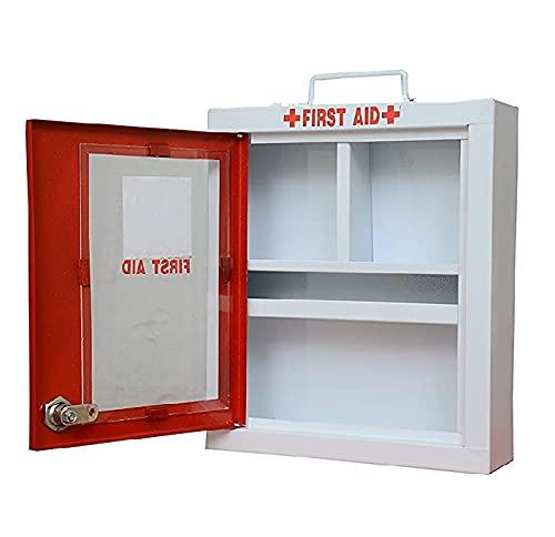 SPYLOCK SPYLOCK Heavy Metal Wall Mounted First Aid, Kit Emergency, Medicine, Doctor, First Aid, Box Multipurpose Uses( Red)