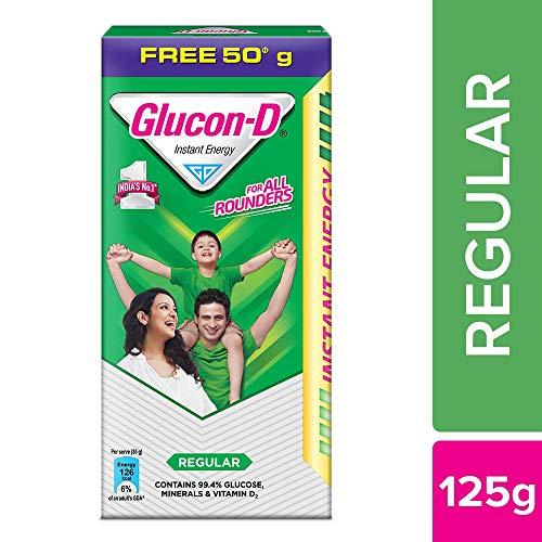Glucon-D Glucon-D, Glucose Based Beverage Mix - 125 g (75g + 50g Free) Carton