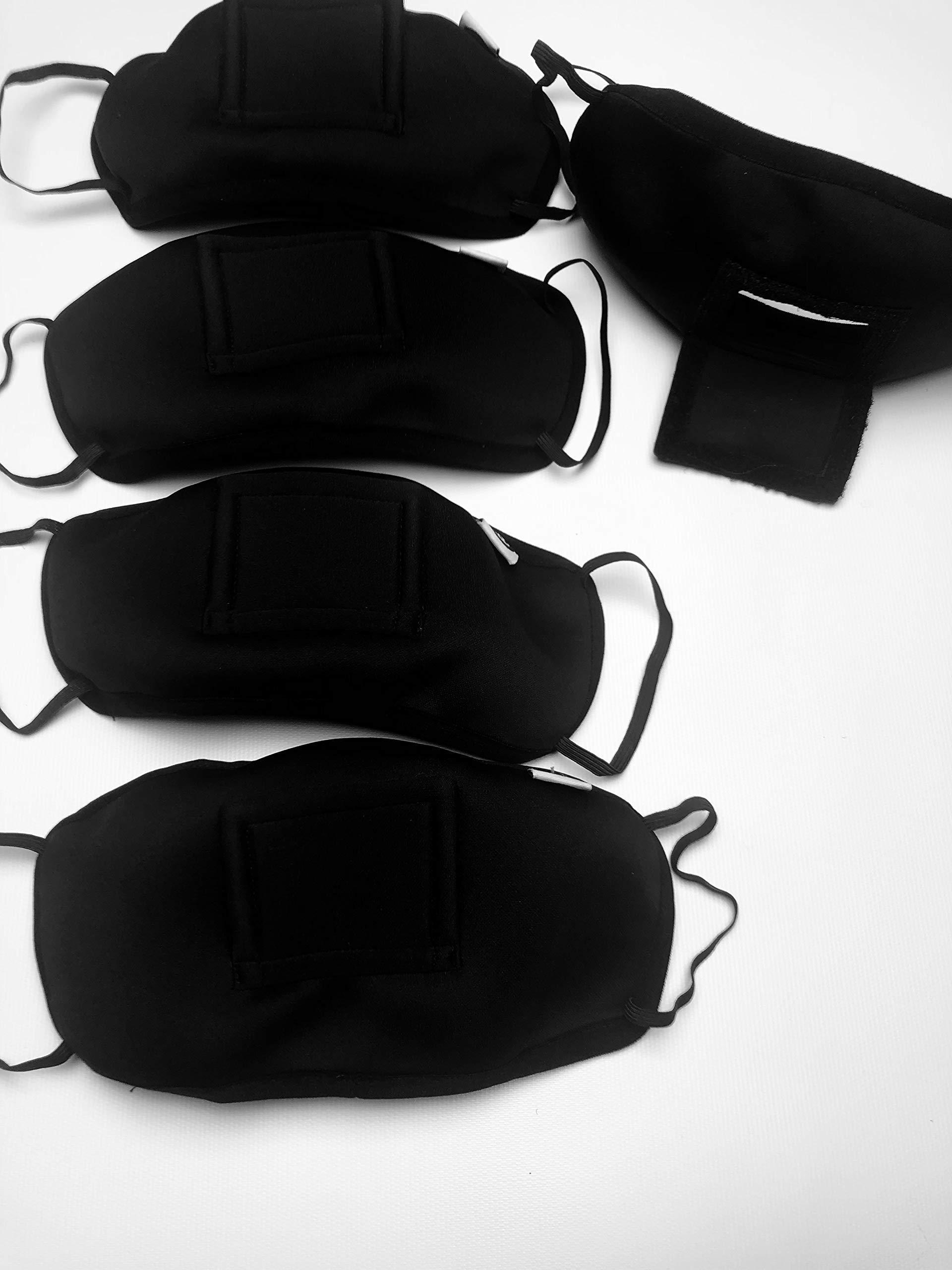 House of Zeitgeist House of Zeitgeist Activity Mask with mouth opening for Drinking, Eating, Exercising, Breathing, etc, for Women + Men + Reusable,Black,One Size Adult