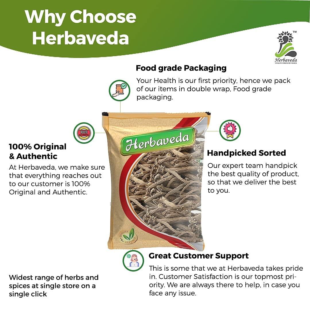 LEANBEING Herbaveda - Akarkara Irani powder 100g | Akarkara Asli | Anacyclus Pyrethrum | Pellitory Root