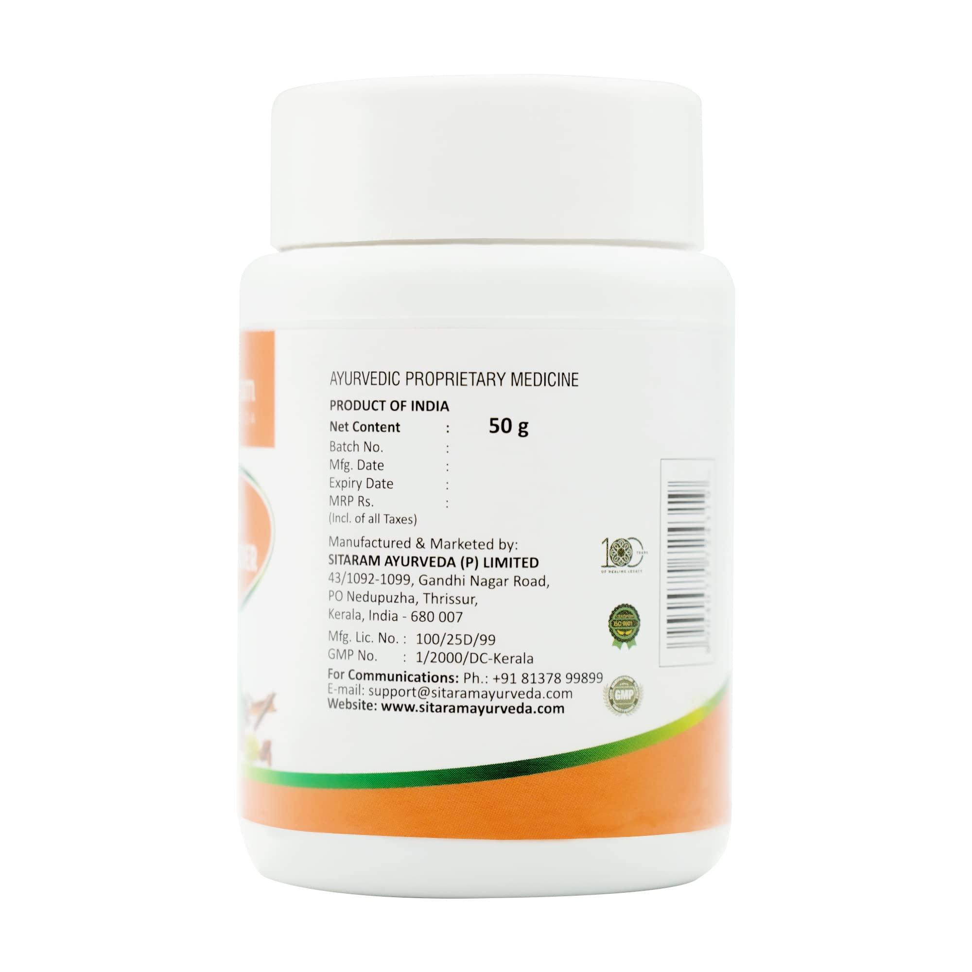 SITARAM Sitaram Ayurveda Ayurvedic Tooth Powder 50gms | Ayurvedic Teeth Whitening Powder | Freshens Breath, Removes Stains, Herbal Tooth Powder For Oral Health