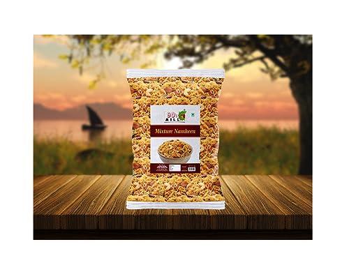 90\'s MILL 90\'s MILL Navratan Mixture All time Favourite Indian Snacks/Namkeen | Ready to eat | No Preservatives | Crsipy & Light Namkeen Snacks | Made In Healthy Natural Groundnut Peanut Oil-900g*1Pack