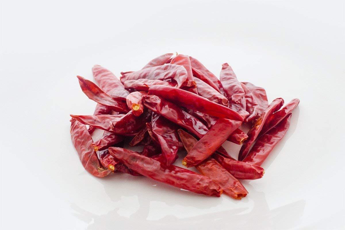 Siddhi Siddhi Guntur Mirchi (Stemless ) (Sortex Clean)- Hot Dried Red Chilli (1 KG)