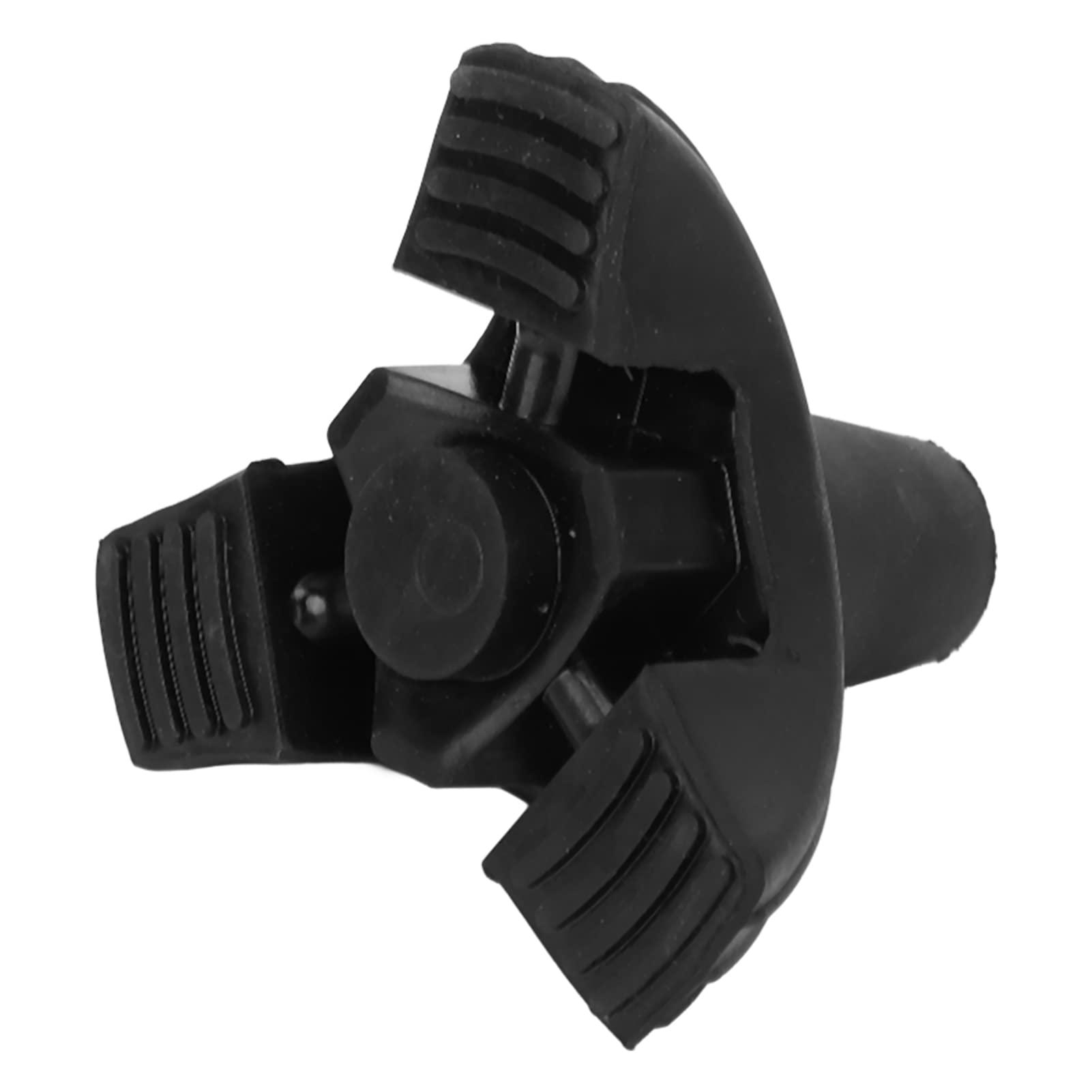 Dioche Walking Canes Tripod Pads, Soft Silicone Prevent Slipping Fall Walking Sticks Foot Pad 22mm for Most Walking Stick