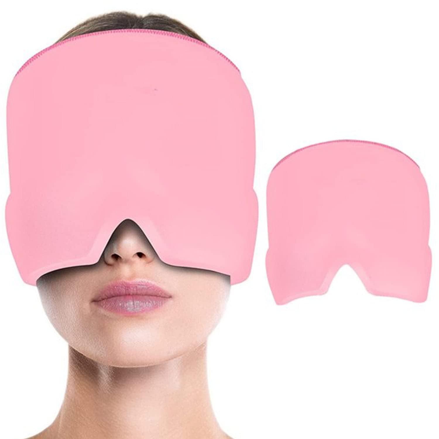 Skoolab Skoolab HEADACHE RELIEF HAT MIGRAINE CAP, WEARABLE MIGRAINE MASK ICE HEAD WRAP FOR TENSION HEADACHE, PUFFY EYES, SINUS HEADACHE & STRESS RELIEF