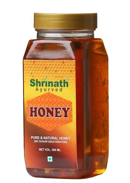 SHRINATH AYURVED SHRINATH AYURVED Natural Honey Real and pure honey no suger adultration Pack of 1-500gram