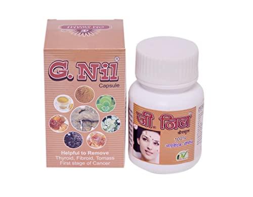 Om Swami G- Nil Ayurvedic capsule with goodness of herbs Chob Chini Pashan Bed Punrvava Kanchnar Guggal Thyroid & Rasoli Thyroid controller Ayurvedic with no side effects 30 Capsule