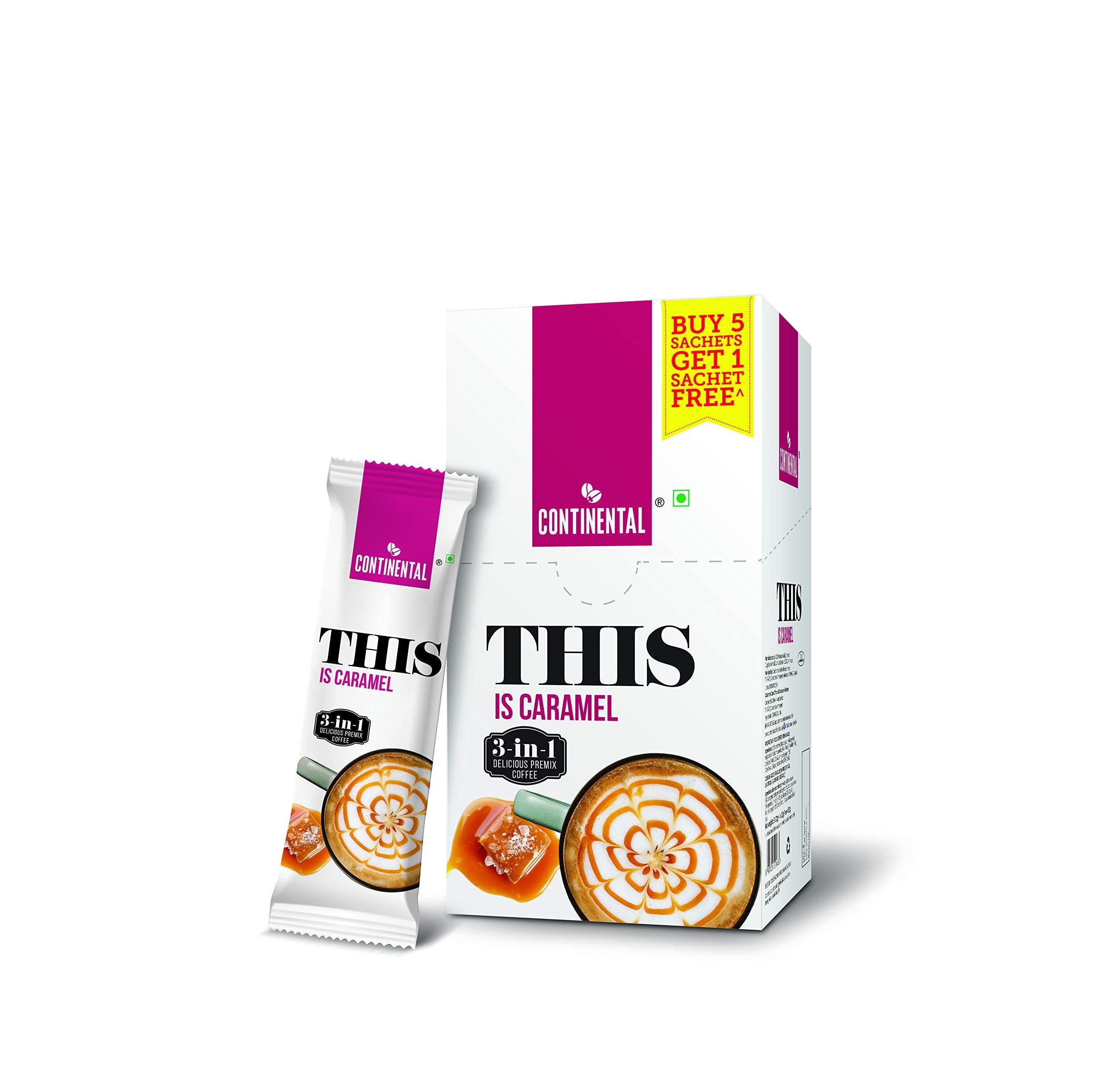 Continental This Continental THIS Caramel 3 in 1 Premix Instant Coffee 132g (22g*6 Sachets)