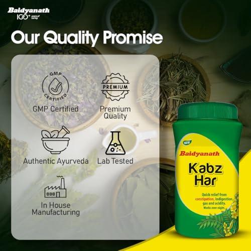Baidyanath Baidyanath Kabz Har Ayurvedic Powder | Relieves Constipation, Gas, Indigestion & Acidity | Enriched with Sonth, Sounf, Ajwain, Choti Haritaki, Senna Leaf & 10+ Digestive Ingredients | Non-Habit Forming, No-Cramp Formula for a Healthy Digestive System