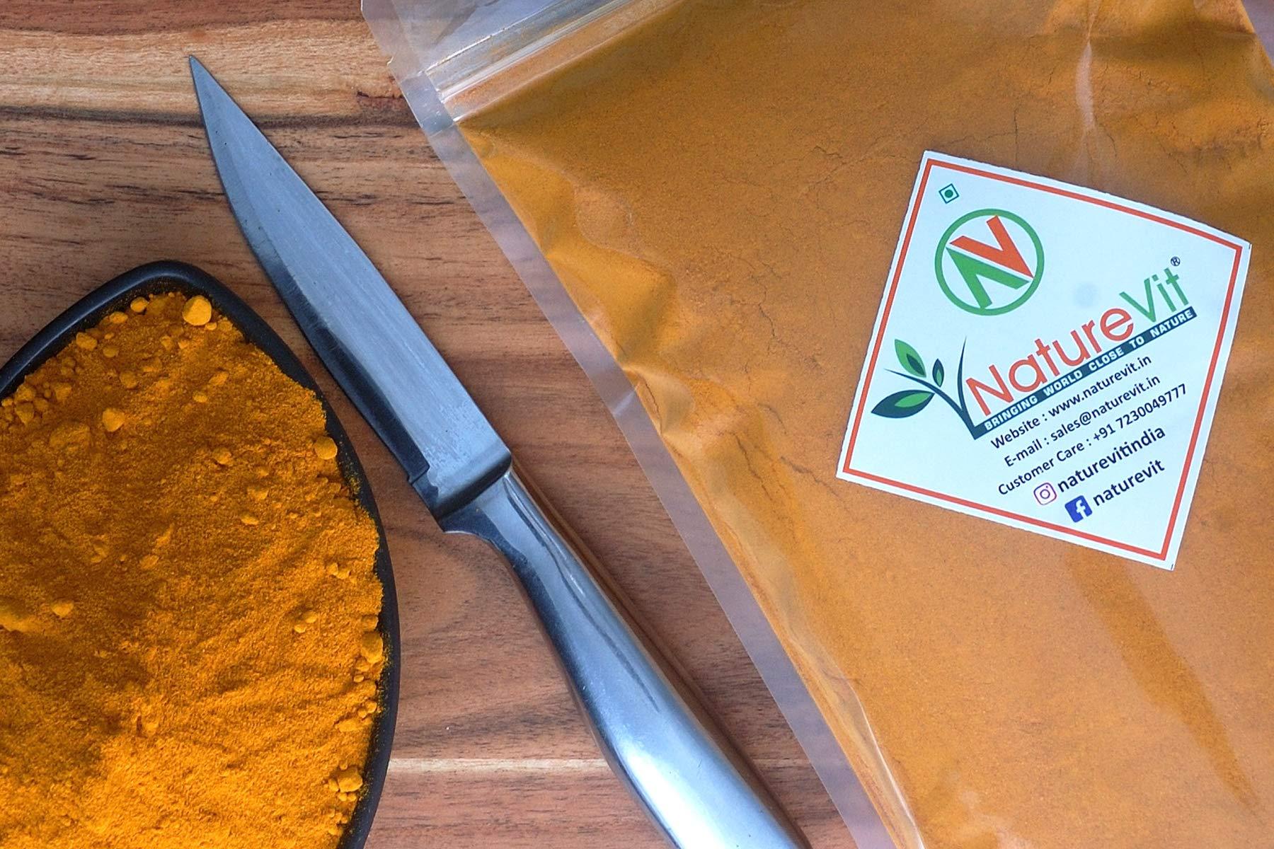 Nature Vit NatureVit Lakadong Turmeric Powder, 5 kg High Curcumin Lakadong Turmeric Powder - Directly sourced from The Organic Farmers of Lakadong Village - East and West Jantia Hills of Meghalaya