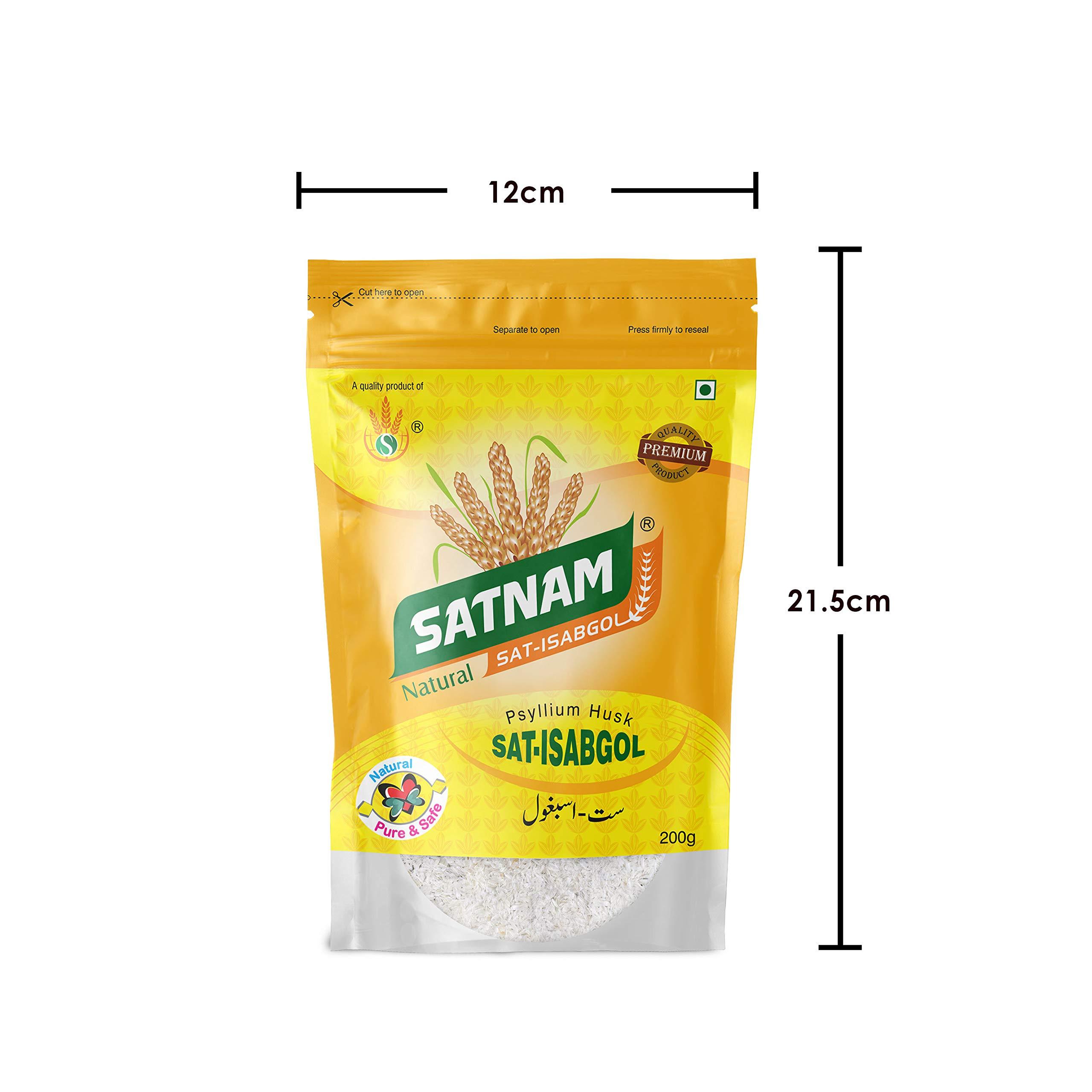 SATNAM SATNAM Sat-Isabgol Psyllium Husk 200g Zip Pouch