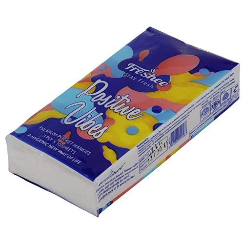Freshee Freshee 3 Ply 6 In 1 Skin Friendly Pocket Tissue Pack of 4| Hygience And Fresh Tissue Made With 100% Virgin Fiber| Idle For Men And Women