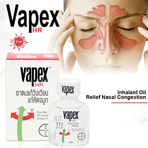 HANI PO HANI PO™ Vapex Inhaler Relief HR Nasal Congestion Headache Relaxing 5 ml - Thailand Product Pack of 1