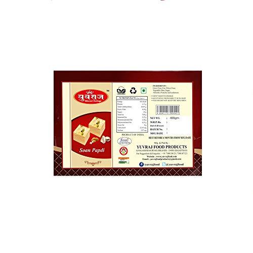 Yuvraj Food Product Yuvraj Food New Year Gift Hamper of Ganesh Lord Frame Paper Gift Box with Soan Papadi 400gm