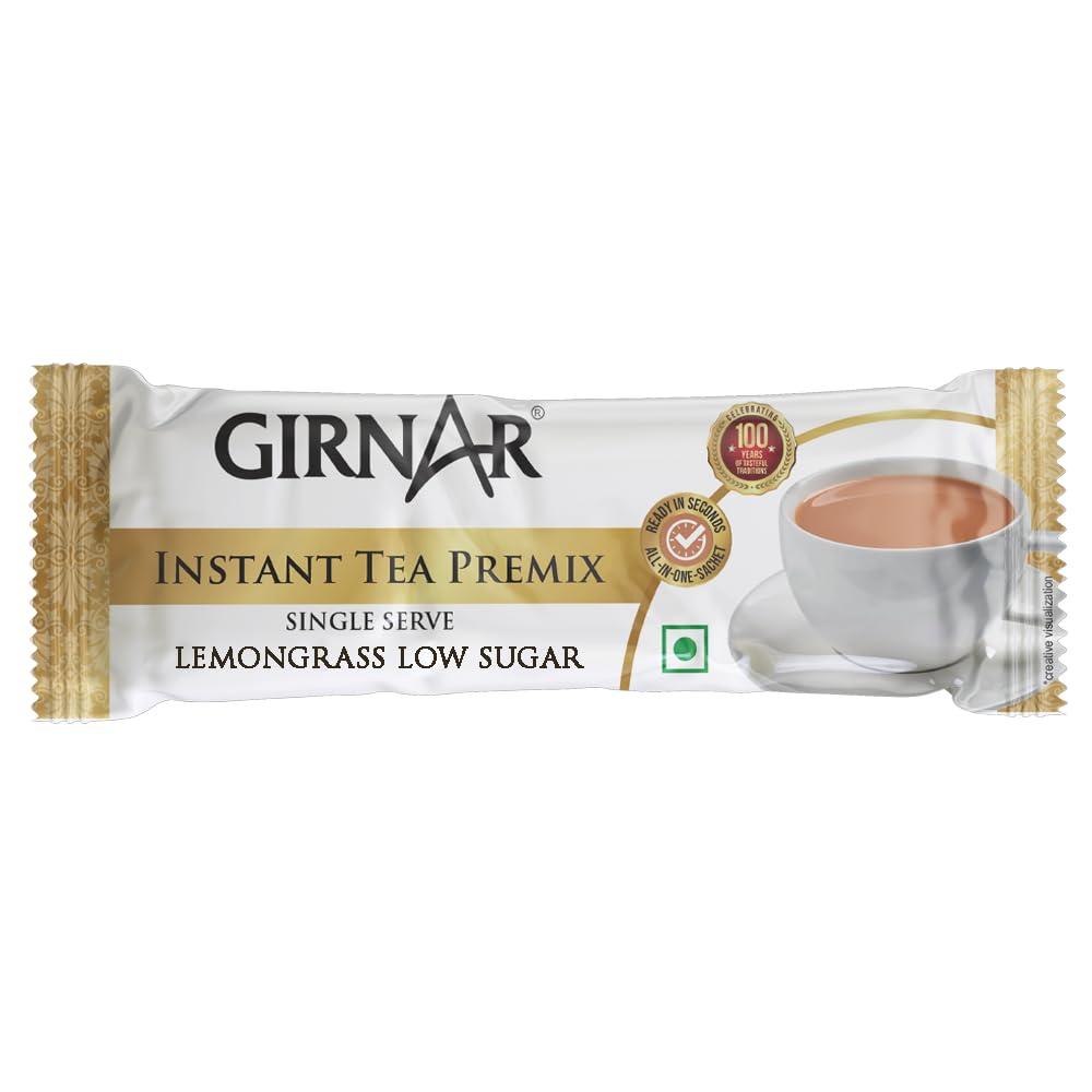 Girnar Girnar Instant Premix Lemongrass Chai (10 Low Sugar Sachets)