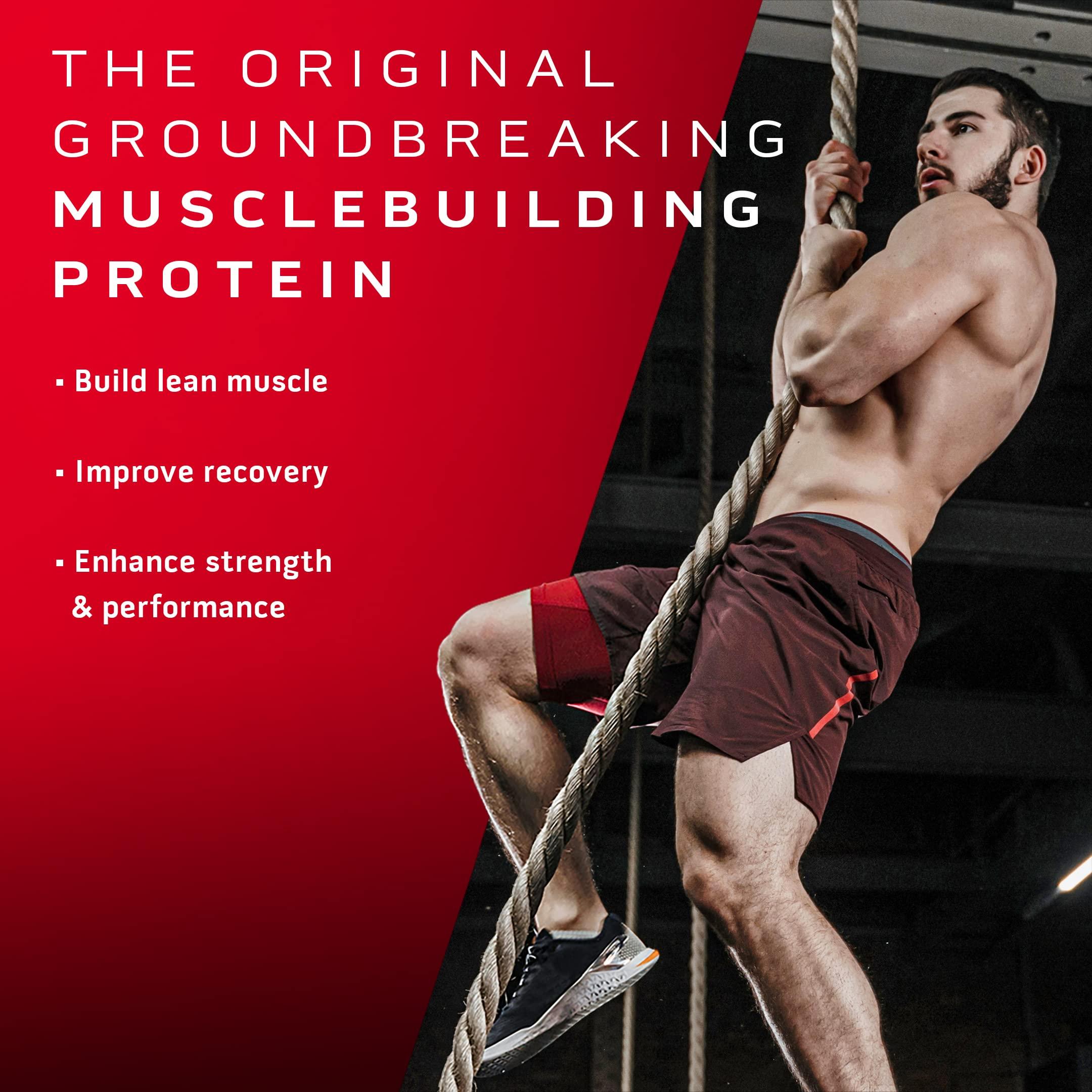 MuscleTech MuscleTech Nitro-Tech Whey Protein, 907g (2lbs), Milk Chocolate, 30g Protein, 3g creatine monohydrate, 6.7g BCAA, ultimate muscle building formula, increase strength & performance