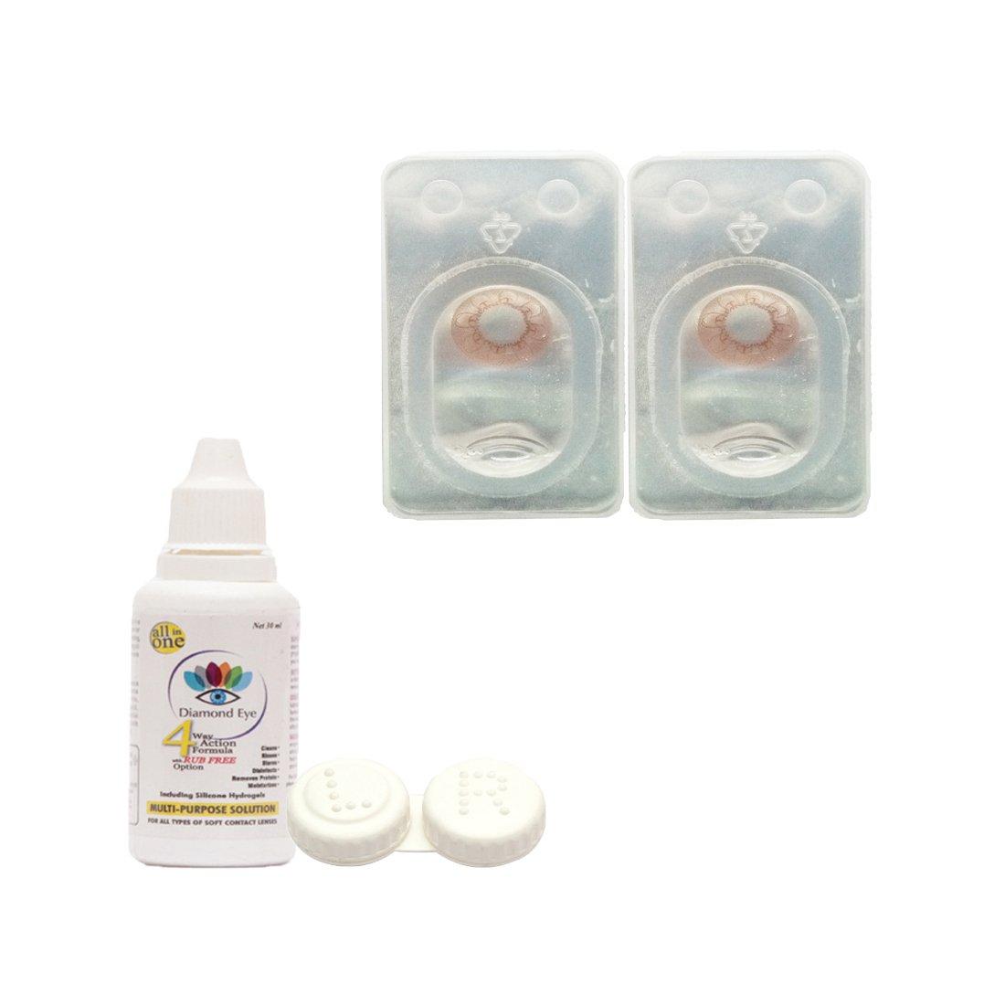 Diamond eye Diamond Eye Brown Colored Contact Lenses Quarterly Disposable Color Lenses By T&R Lens