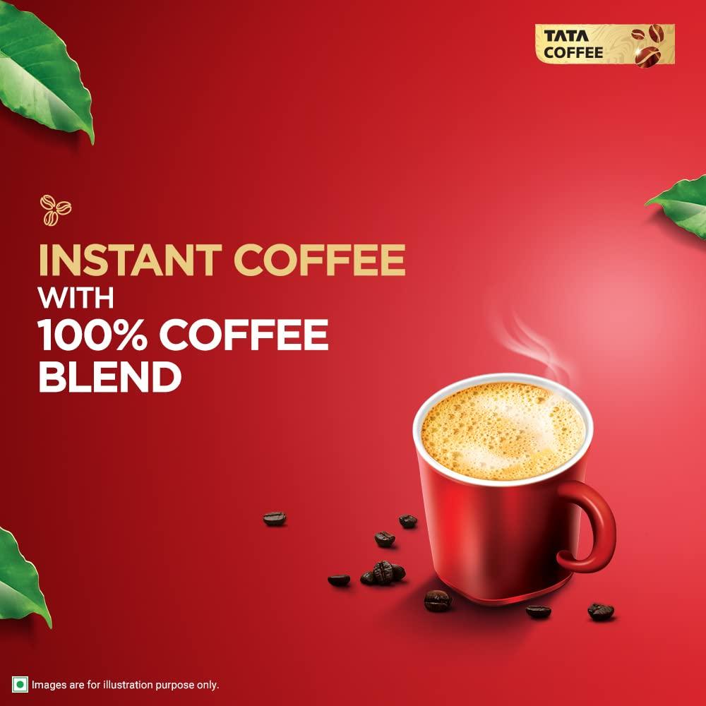 Tata Coffee Grand Tata Coffee Grand Premium Instant Coffee| 200G Pouch, Bag, Powder & Tata Coffee Grand Classic Instant Coffee| With Flavour Locked Decoction Crystals | 95g Jar