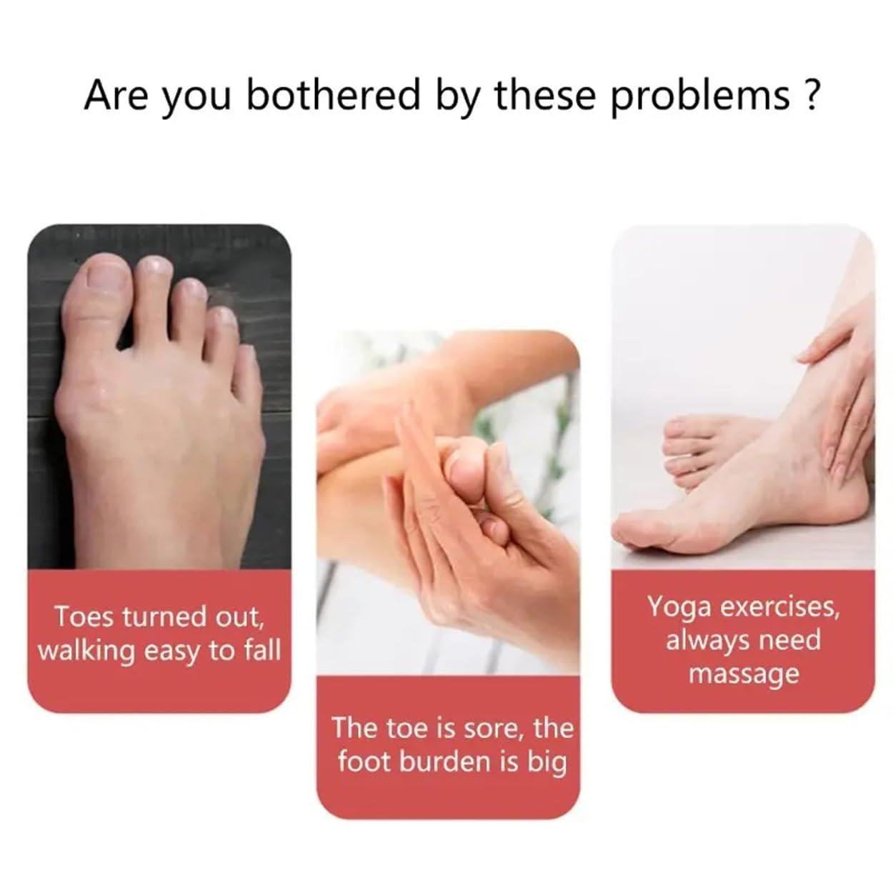 Xibo Xibo Hallux Valgus Corrector, Fitness Stretcher Yoga Muscle Relaxation Stretcher Foot Massage Calf Stretcher, Only Fit Night/Home Use, Long-term Use and Replace Regularly