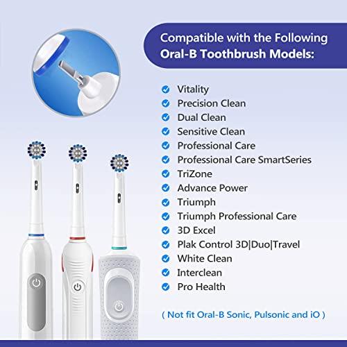 PEPECARE 8 Pack Replacement Toothbrush Heads Compatible with Braun Oral-B Professional Care 500 1000 2000 2500 3000 5000 Vitality Pro Smart Genius Toothbrushes
