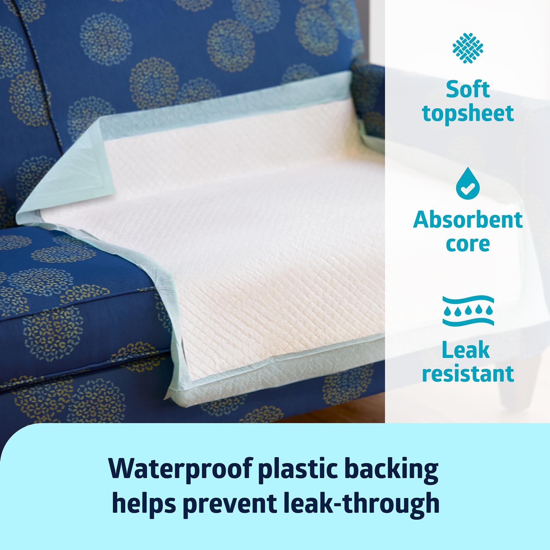 Medline Medline Heavy Absorbency 36\" X 36\" Quilted Fluff And Polymer Disposable Underpads, 50 Per Case, Great Protection For Beds, Furniture, Surfaces