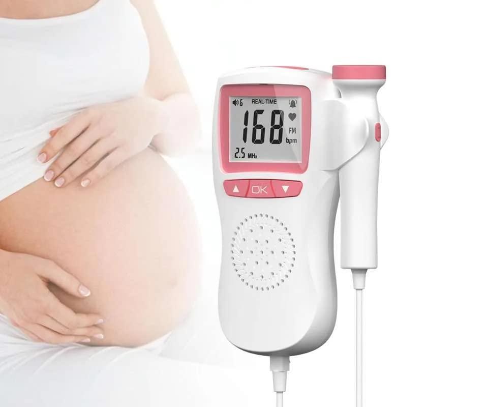 QAWACHH QAWACHH Professional Fetal Doppler (Pocket Friendly) with Sound Alarm Function and Built-in Speaker