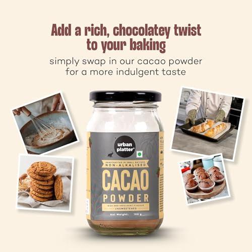 urban platter Urban Platter Non-Alkalized Organic Cacao Powder, 100g
