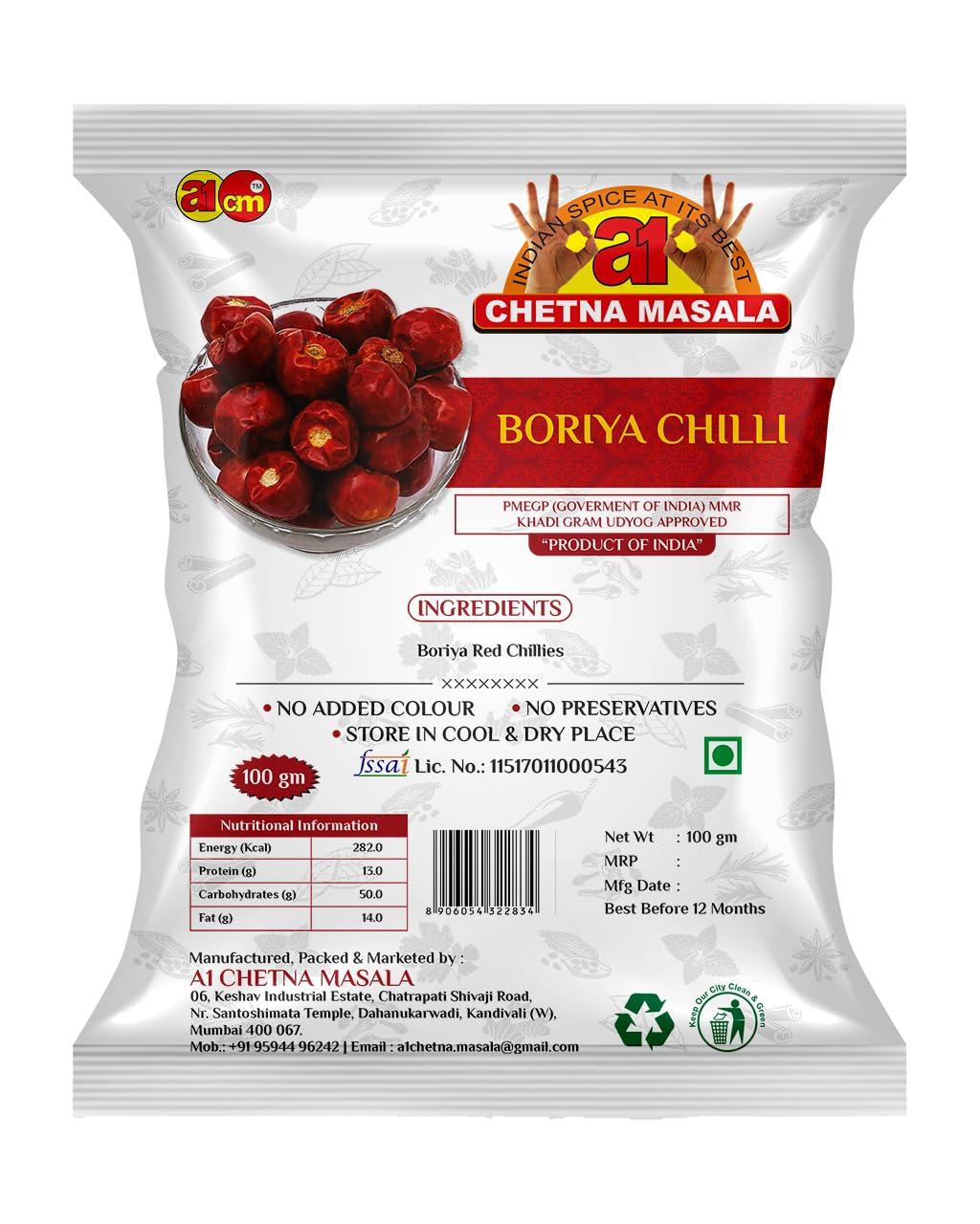 A1 CHETNA MASALA BORIYA CHILLI