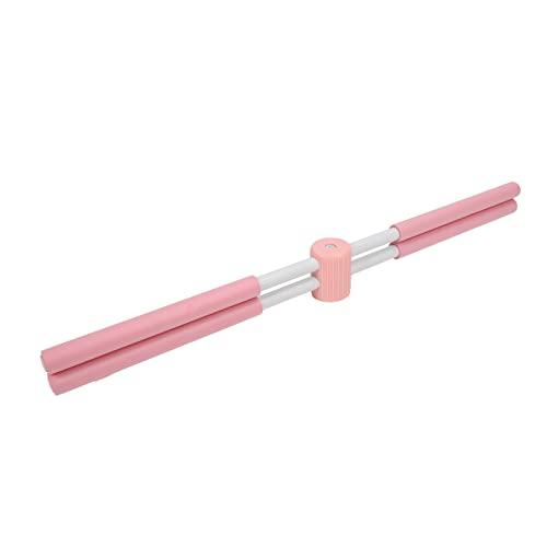 Bannt Posture Corrector Stick, Steel Tube Yoga Sticks for Travel for Child (Pink)