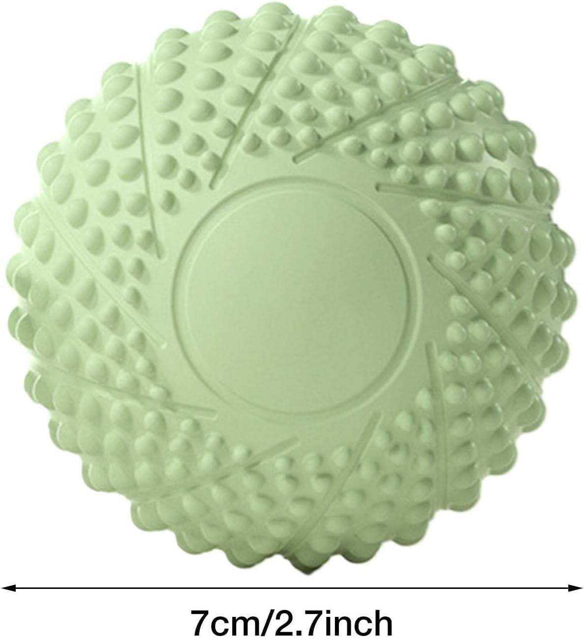 BENCI BENCI Football Massage Ball, Spiky Massage Balls for Plantar Exercise, Plantar Muscle Pains, Massager Ball Spiky Massage Balls for Feet, Back, Hands, Muscle Massager Spiky Roller (Green)