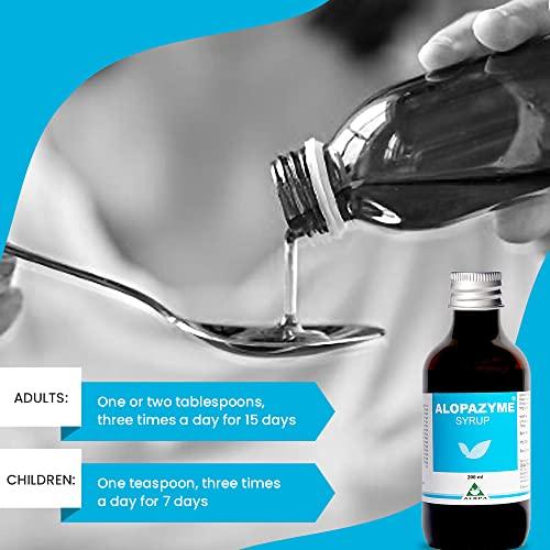 Alopa Alopa Herbal Alopazyme Syrup - Pack of 3 | Ayurvedic Syrup for Constipation, Bloating, Gastric Relief, Indigestion, Nausea Relief Syrup | Ayurvedic Digestive Syrup